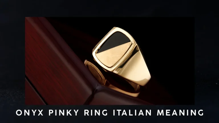 Onyx Pinky Ring Italian Meaning