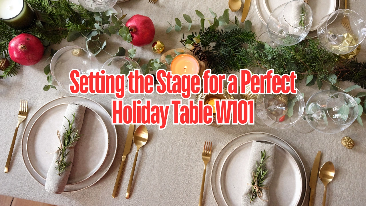 Setting the Stage for a Perfect Holiday Table W101