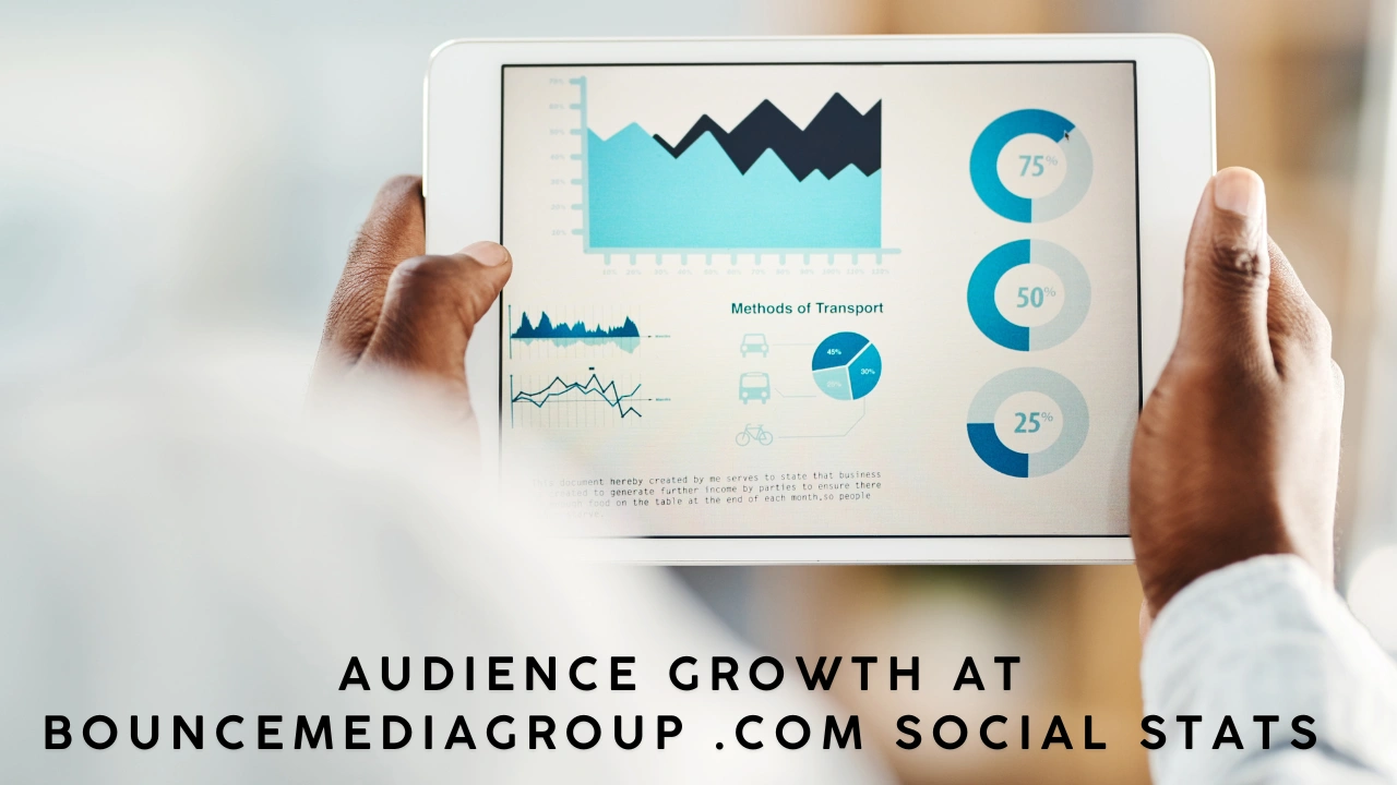 Audience Growth at Bouncemediagroup .com Social Stats