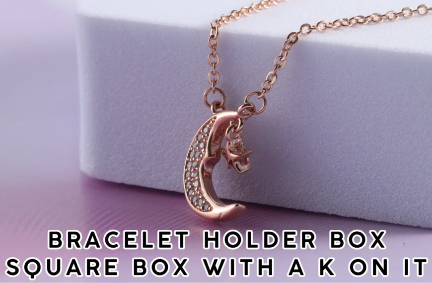 Bracelet Holder Box Square Box with a K on It